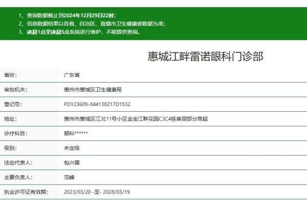 惠州雷诺眼科医院（江北店）详细的预约挂号方式及流程